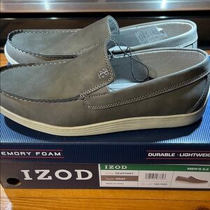 Izod Men's Gray Slip-On Loafers